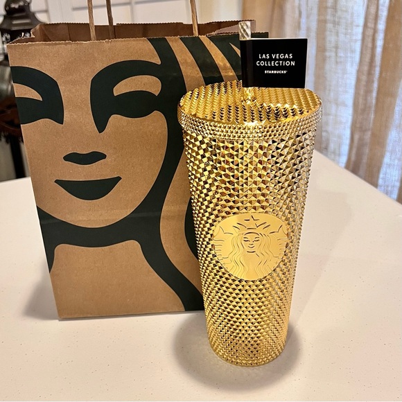 🌟🎰🌟 VENTI Las Vegas Starbucks cup. Gorgeous! Never used! 24oz Gold ṧ℘ᾰԻкʆ⑂! - Picture 6 of 15